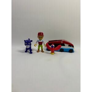 Paw Patrol Jungle Rescue Lot Ryder figure with Parrot and Panther